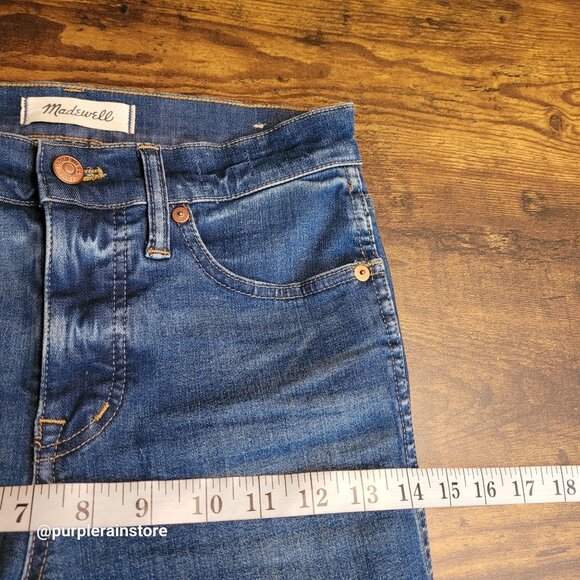 Madewell Jeans 26 Skinny 9" High Rise Patty Wash G7189 Tummy Control Stretch - Picture 8 of 12